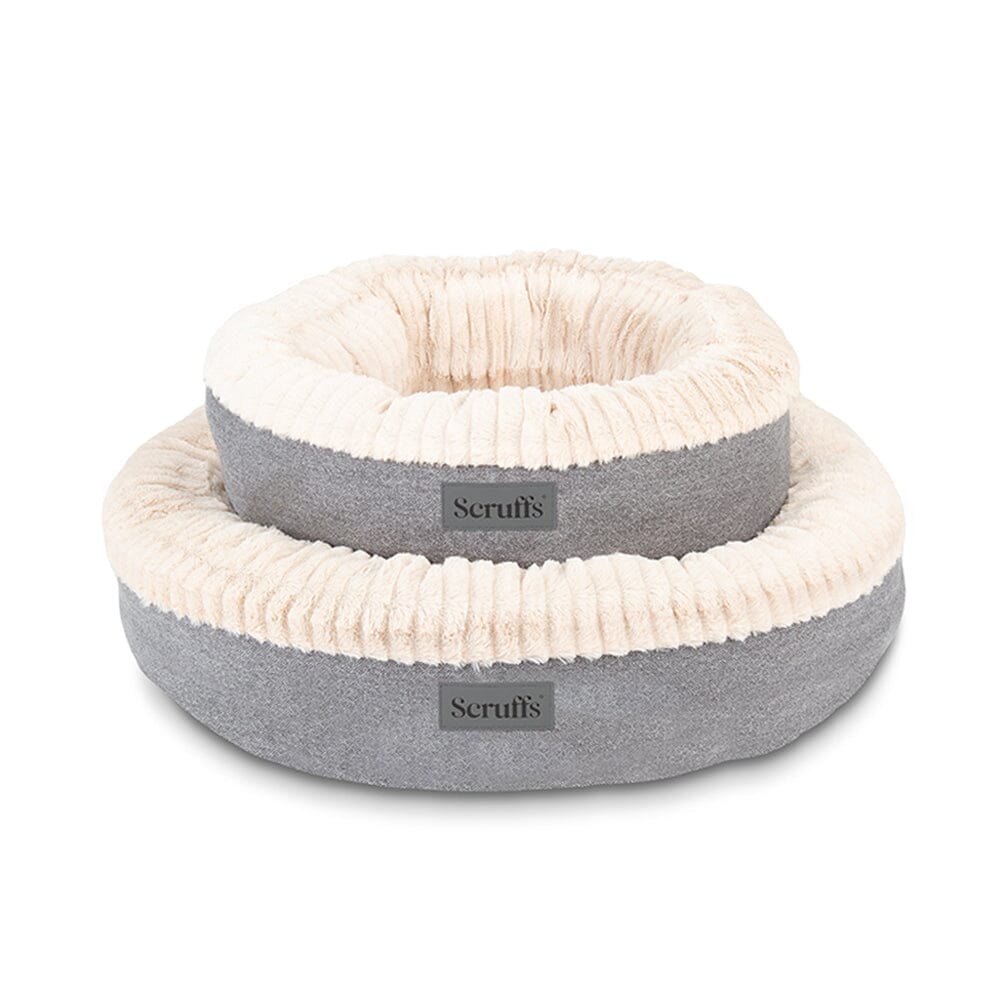 Scruffs Ellen Donut Bed Light Grey Dog Beds petslovescruffs