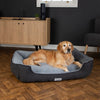 Harvard Memory Foam Box Bed - Graphite Grey Dog Bed Scruffs® 