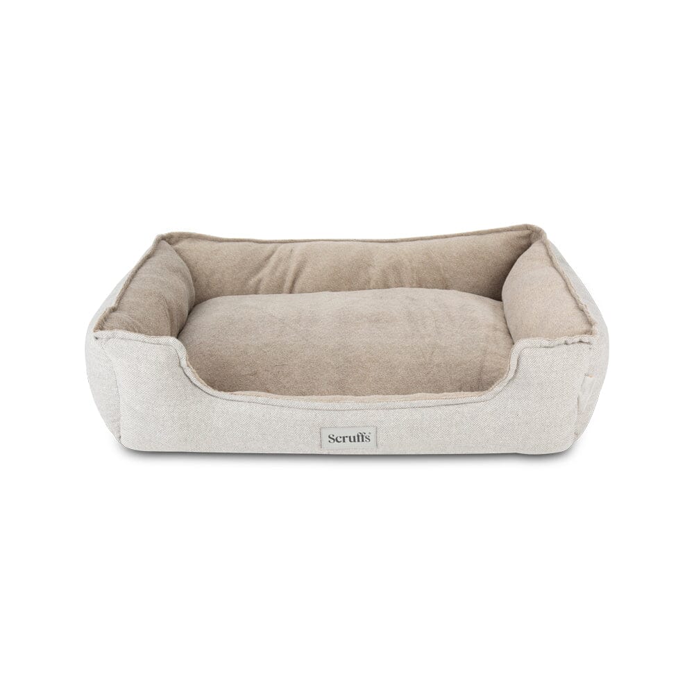 Harvard Memory Foam Box Bed - Pearl Grey Dog Bed Scruffs® 