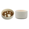 Icon 2 Piece Dog Slow Feeder & Water Bowl Set - 20cm - Light Grey Pet Bowls, Feeders & Waterers Scruffs® 
