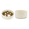 Icon 2 Piece Dog Slow Feeder & Water Bowl Set - 16cm | 15cm - Cream Pet Bowls, Feeders & Waterers Scruffs® 