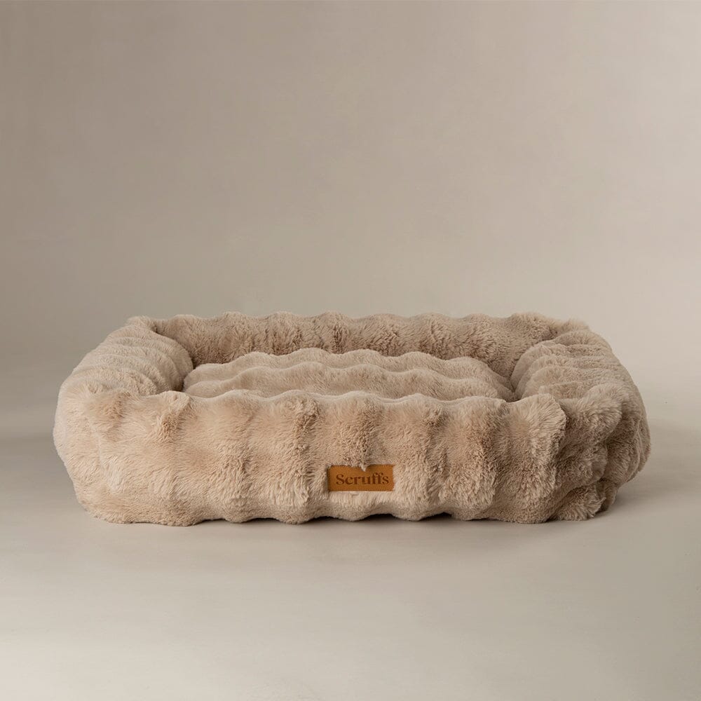 Scruffs Oslo Ringbett (M) – Steingrau, 55 Cm, Samtweich, Mit Recycelter Füllung, Waschbar, Für Hunde