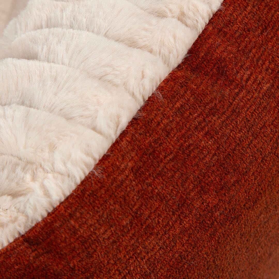 Alina Round Pet Bed - Orange Dog Bed Scruffs® 
