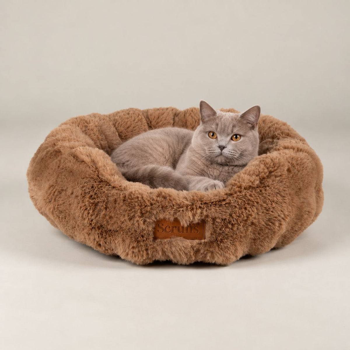 Alpine Round Cat Bed - Taupe Cat Bed Scruffs® 