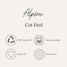 Alpine Cat Bed - Champagne Cat Bed Scruffs® 