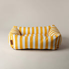 Amalfi Striped Box Dog Bed - Yellow Dog Beds Scruffs