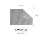 Clouds 'My First' Kitten & Puppy Blanket - Grey Dog Bed Scruffs® 