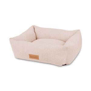 Boucle Dog Bed - Pale Rose Pink 100% polyester Dog Bed Scruffs