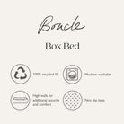 Boucle Box Bed - Desert Brown Dog Bed Scruffs® 
