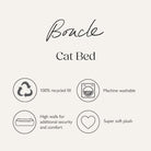 Boucle Cat Bed - Blush Pink Cat Bed Scruffs® 