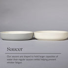 Icon Raised Cat Feeder Bowl & Saucer Set - Light Grey Pet Bowls, Feeders & Waterers Scruffs® 