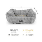 Clouds 'My First' Kitten & Puppy Box Bed - Grey Dog Bed Scruffs® 