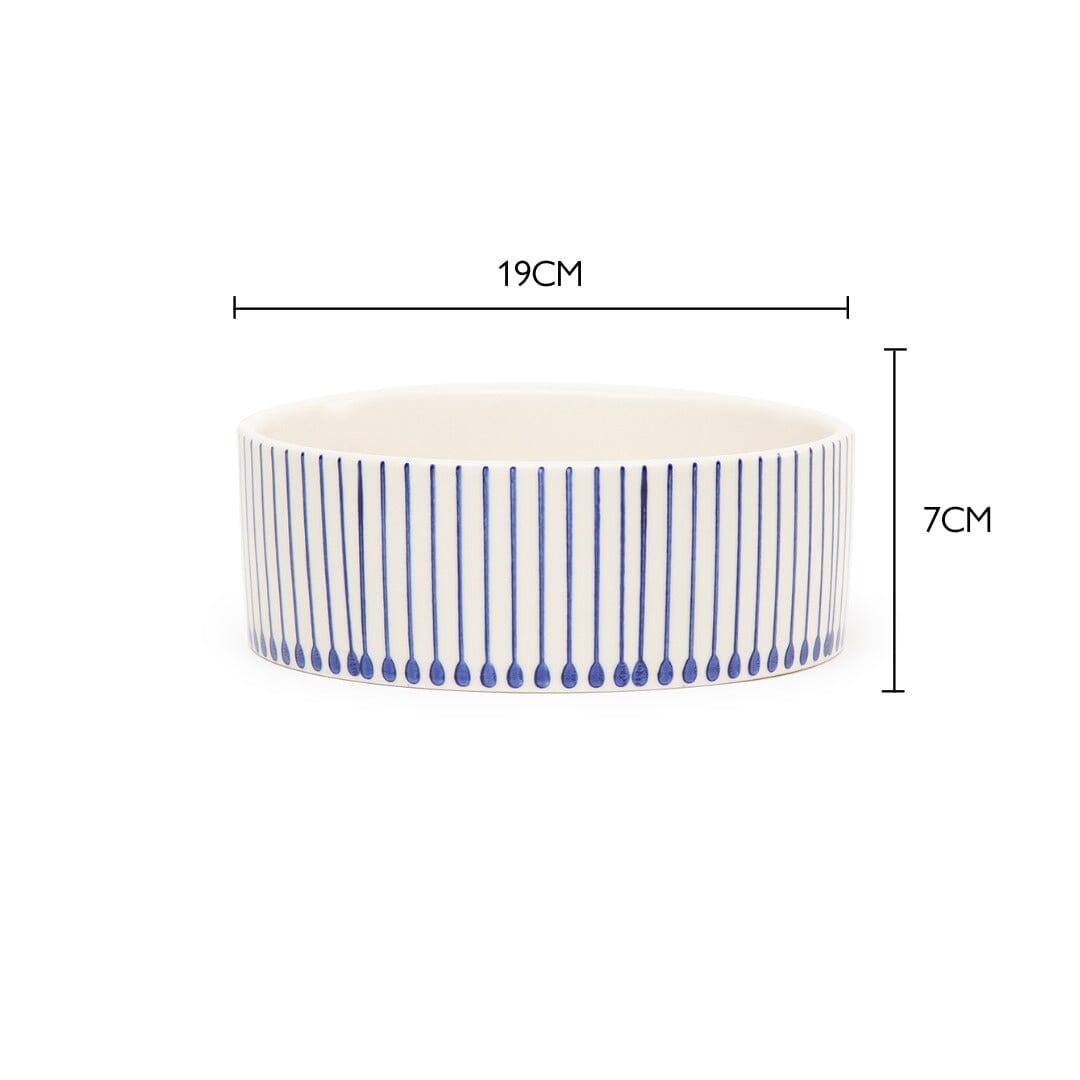 Coastal 2 Piece Dog Bowl Food & Water Bowl Set - Blue Pet Bowls, Feeders & Waterers Scruffs® 