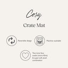 Cosy Crate Mat - Grey Dog Bed Scruffs® 