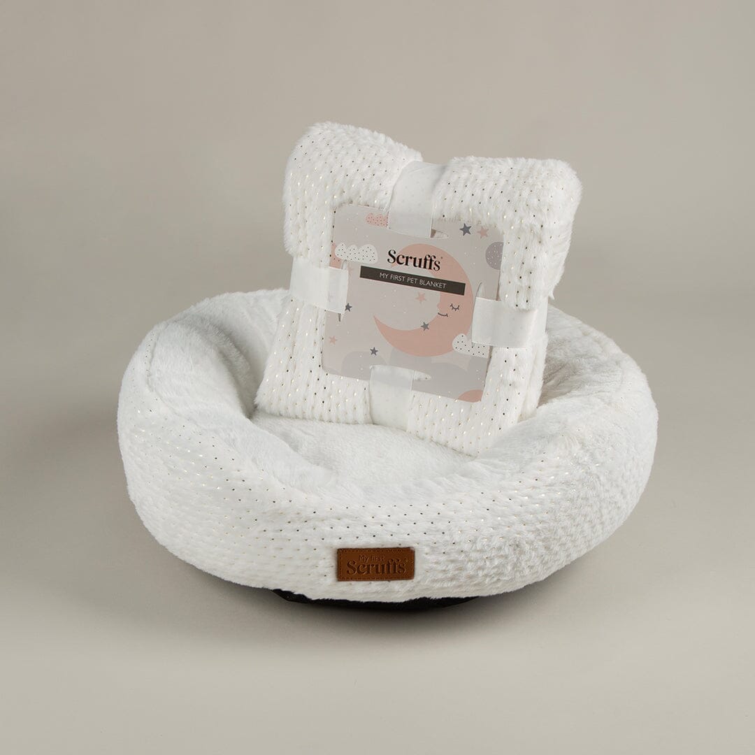 Starlight My First Round Kitten & Puppy Bed & Blanket Set
