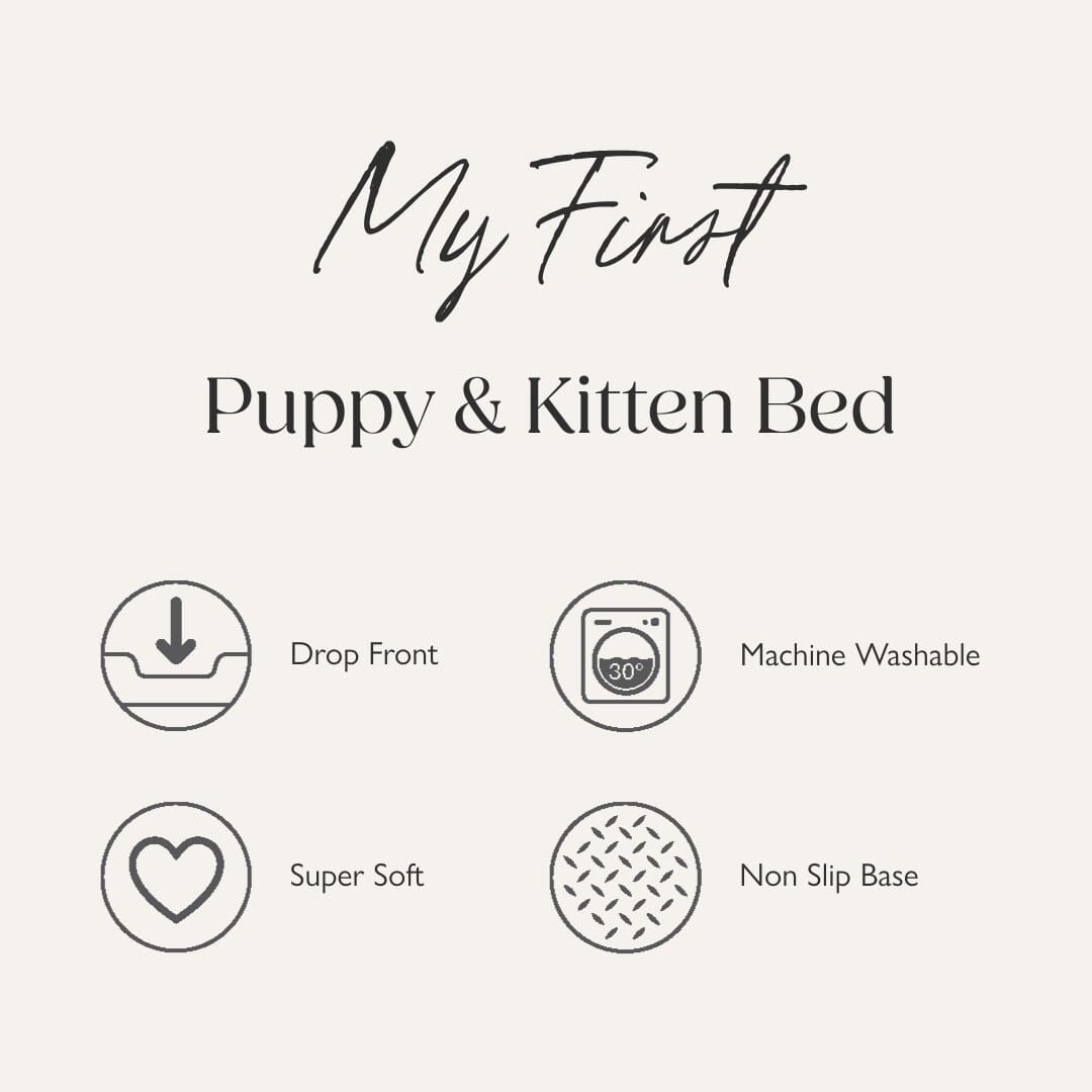 Starlight 'My First' Round Kitten & Puppy Bed & Blanket Set - Pink Dog Bed Scruffs® 