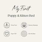 Starlight 'My First' Round Kitten & Puppy Bed & Blanket Set - Pink Dog Bed Scruffs® 