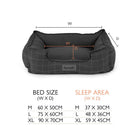 Shetland Box Bed - Brown Dog Beds Scruffs® 