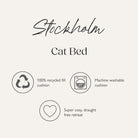 Stockholm Felt Cave Cat Bed - Tan Cat Bed Scruffs® 