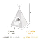 Stockholm Felt TeePee Cat Bed - Tan Cat Bed Scruffs® 