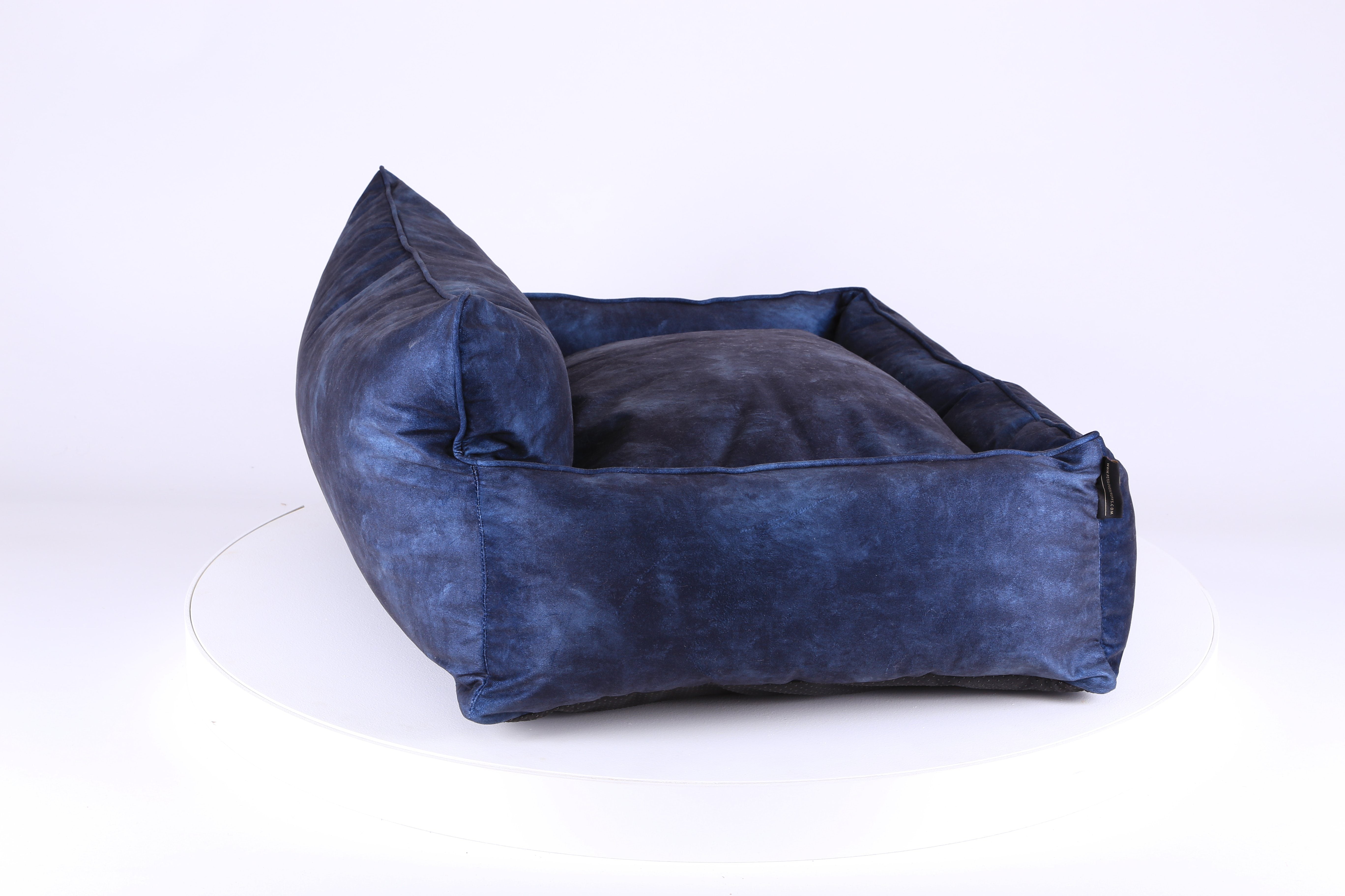 Kensington Box Bed - Navy Dog Bed Scruffs® 