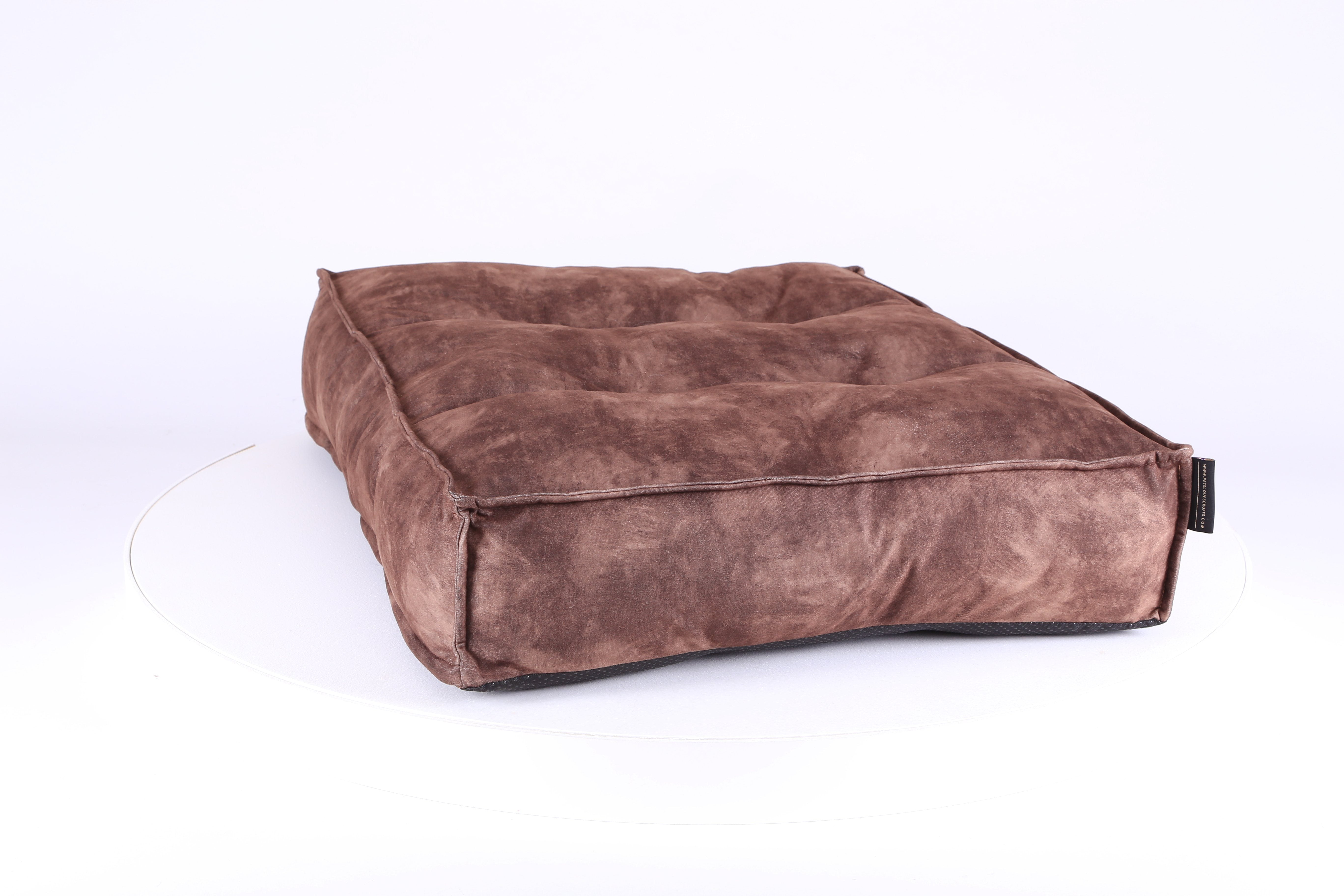 Kensington Mattress - Chocolate Dog Bed Scruffs® 