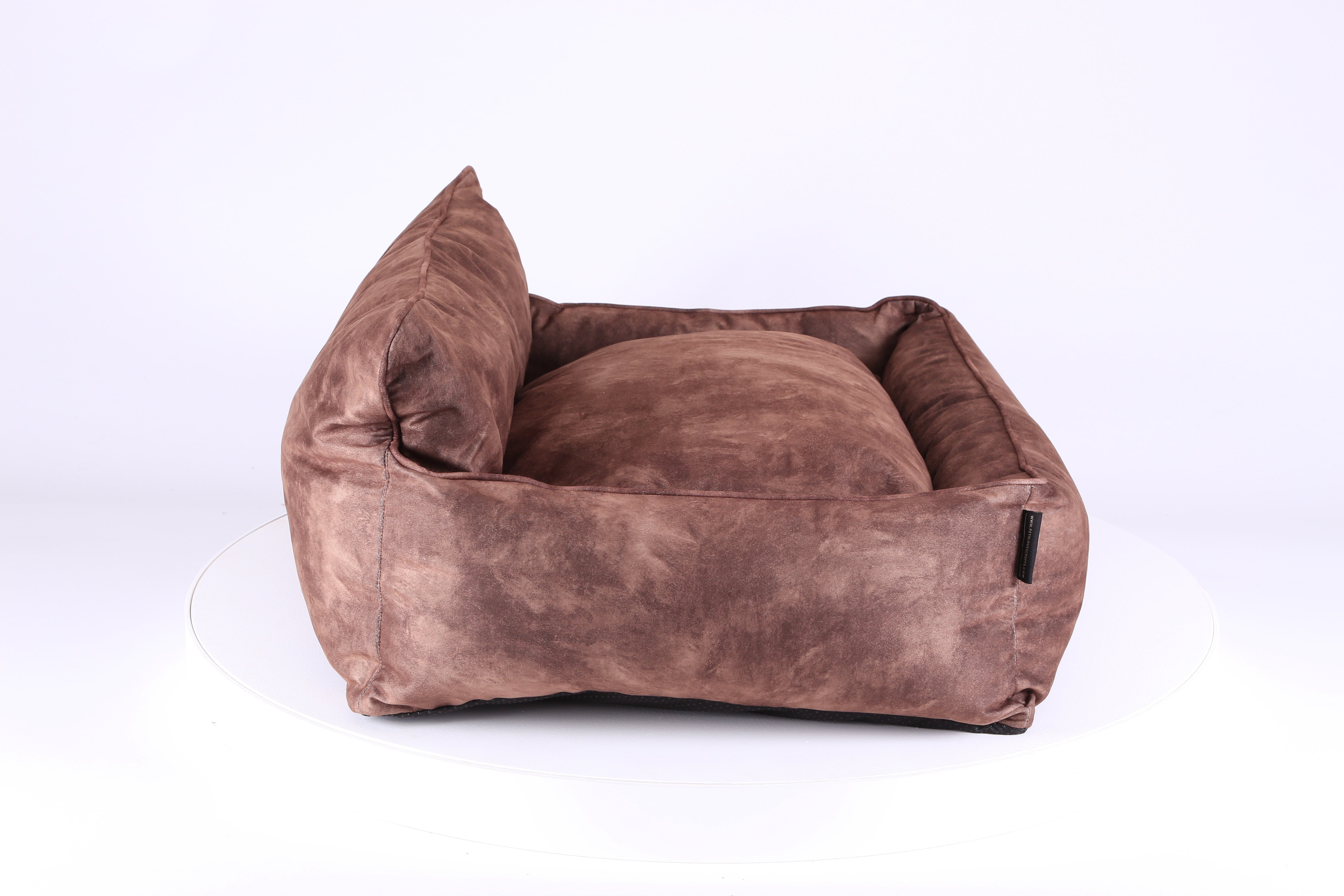 Kensington Box Bed - Chocolate Dog Bed Scruffs® 