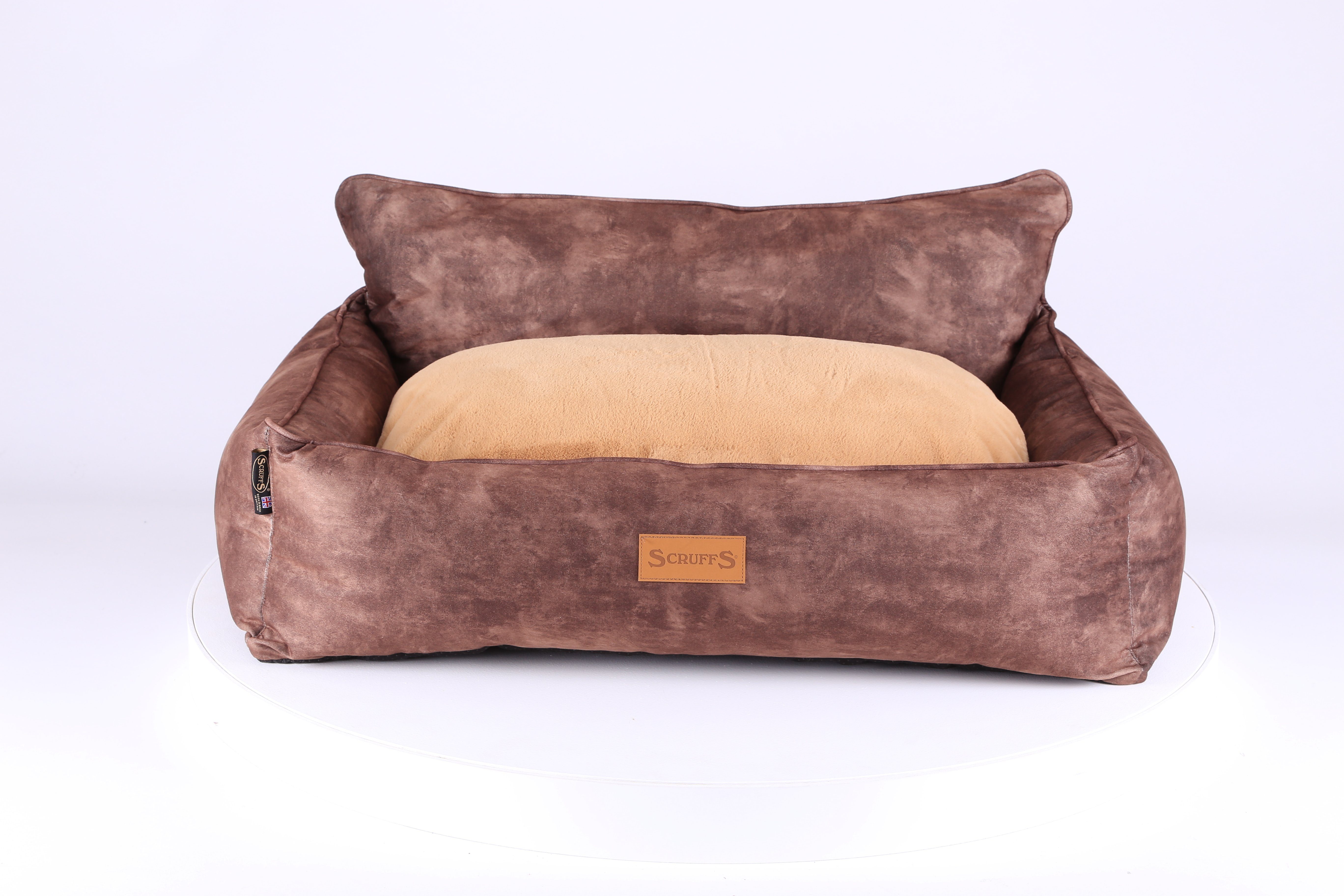 Kensington Box Bed - Chocolate Dog Bed Scruffs® 