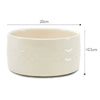 Icon 2 Piece Flat Faced Dog Bowl & Water Bowl - 20cm | 18cm - Cream Pet Bowls, Feeders & Waterers Scruffs® 
