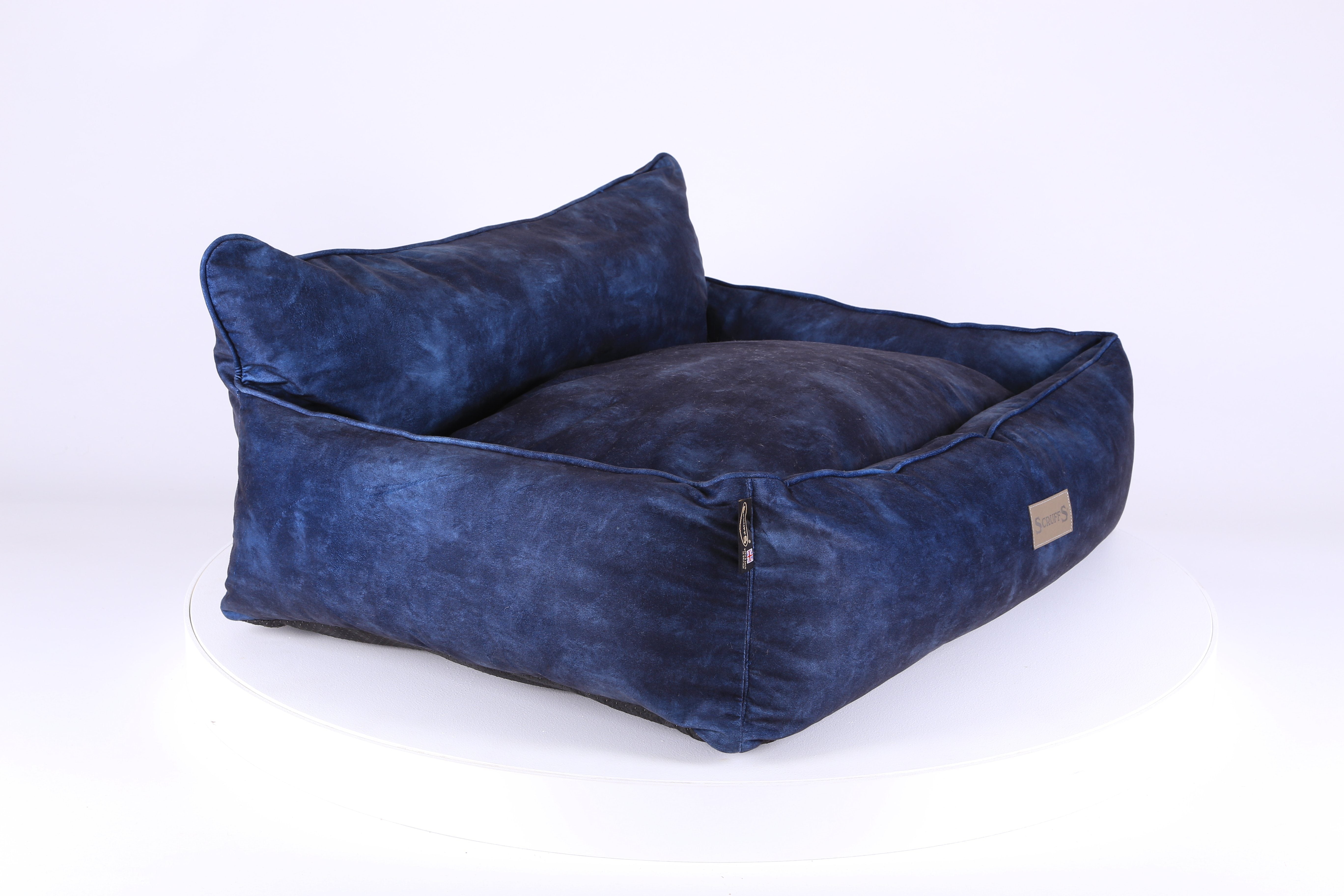 Kensington Box Bed - Navy Dog Bed Scruffs® 