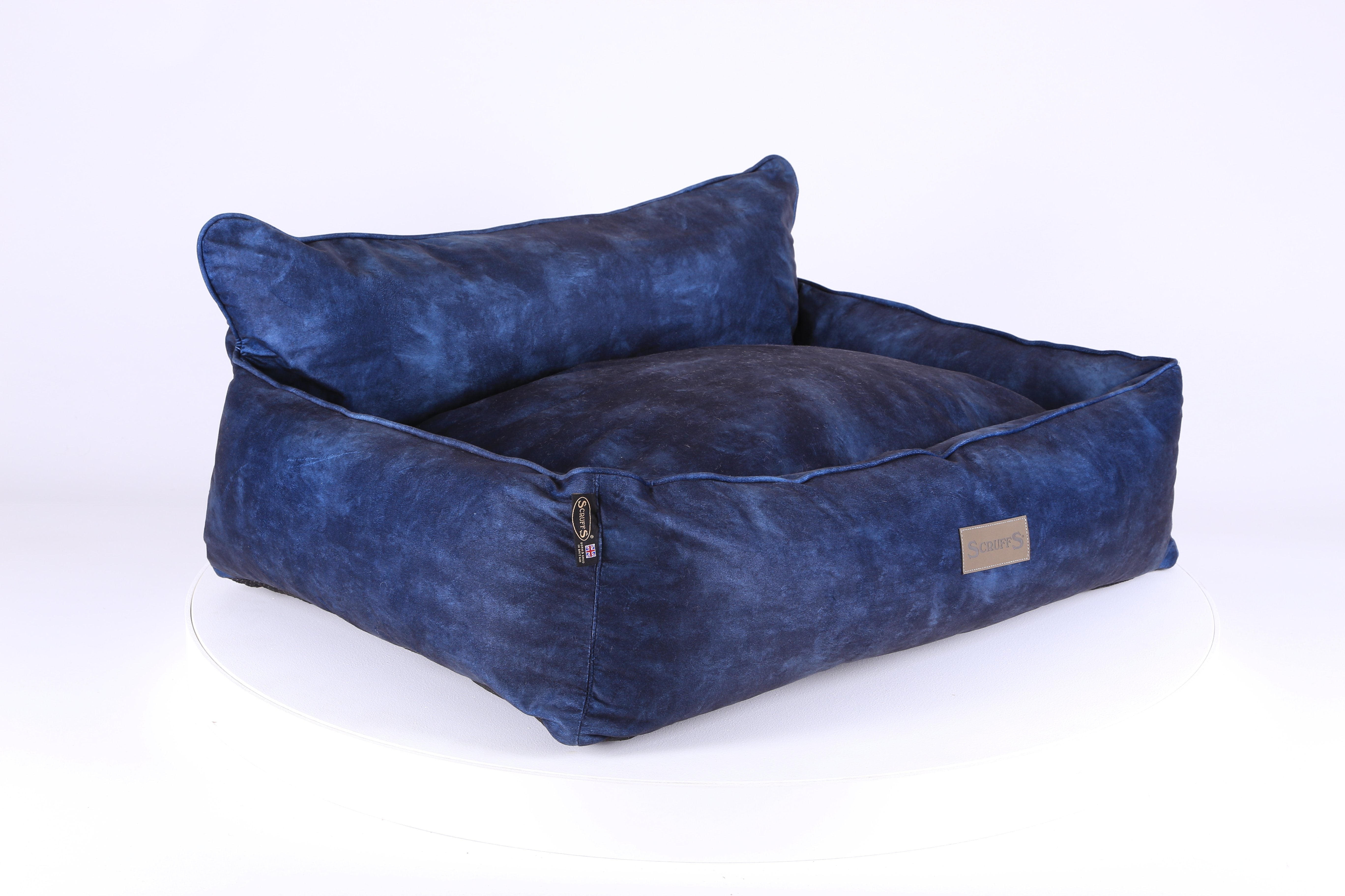 Kensington Box Bed - Navy Dog Bed Scruffs® 