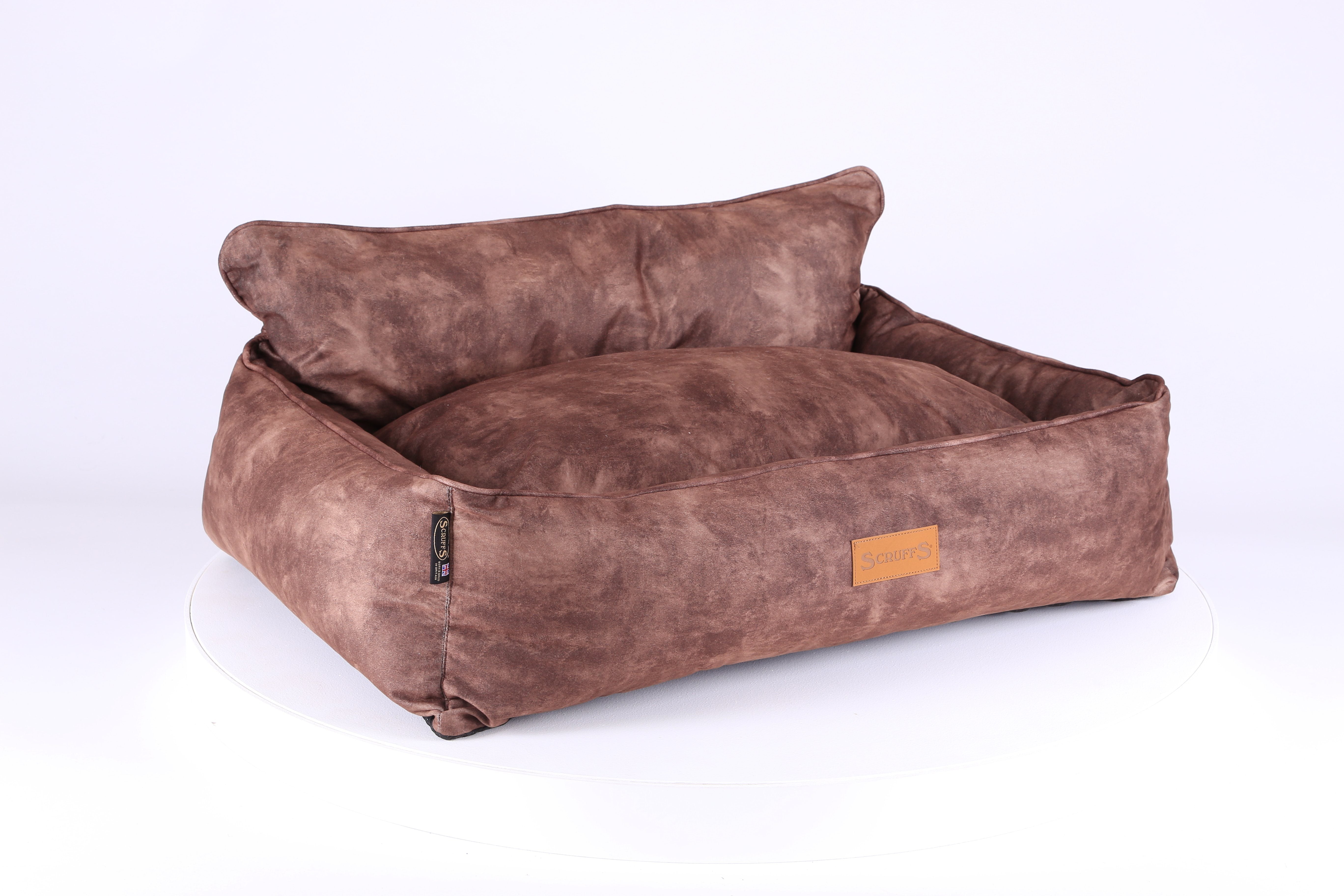 Kensington Box Bed - Chocolate Dog Bed Scruffs® 