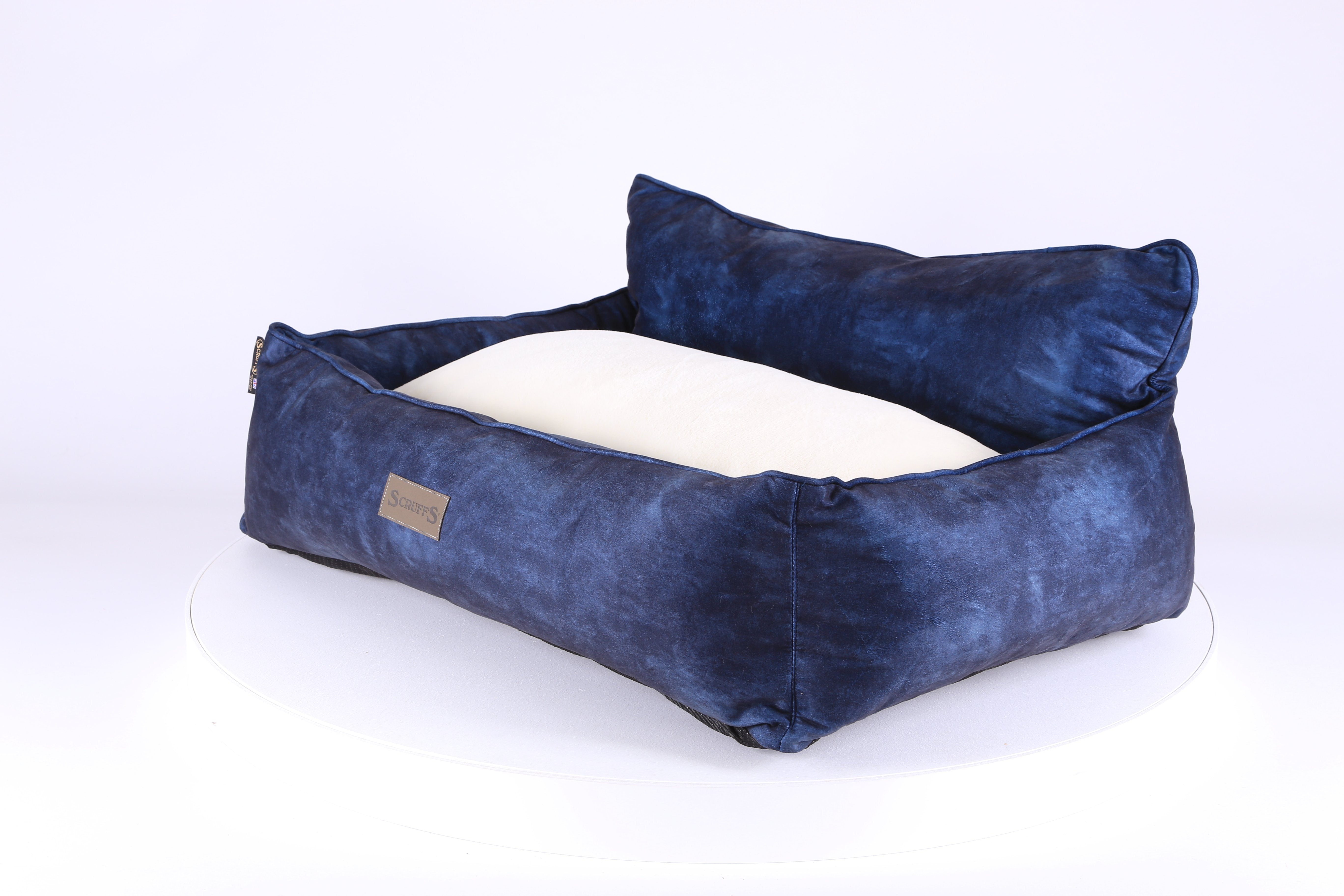 Kensington Box Bed - Navy Dog Bed Scruffs® 