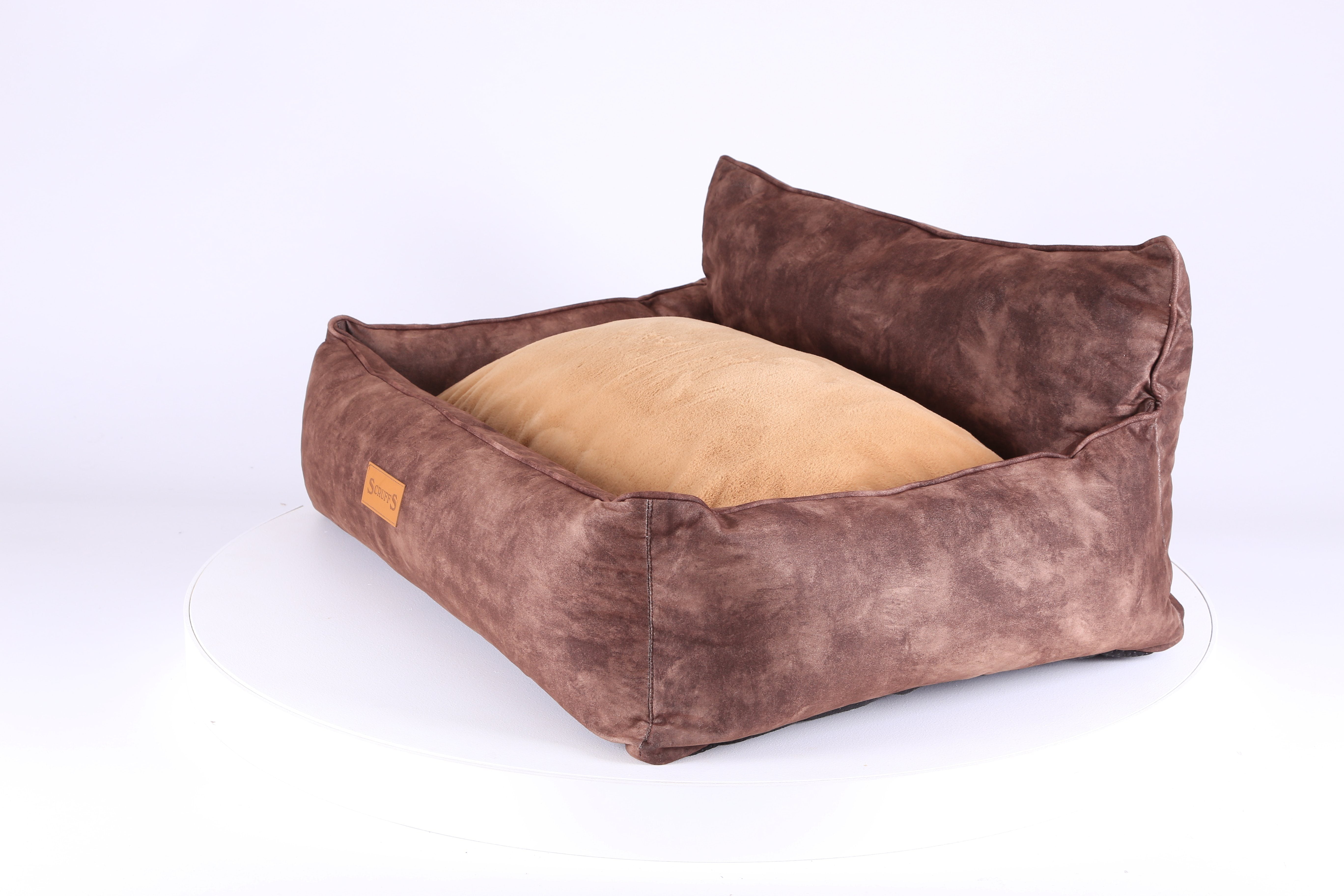 Kensington Box Bed - Chocolate Dog Bed Scruffs® 