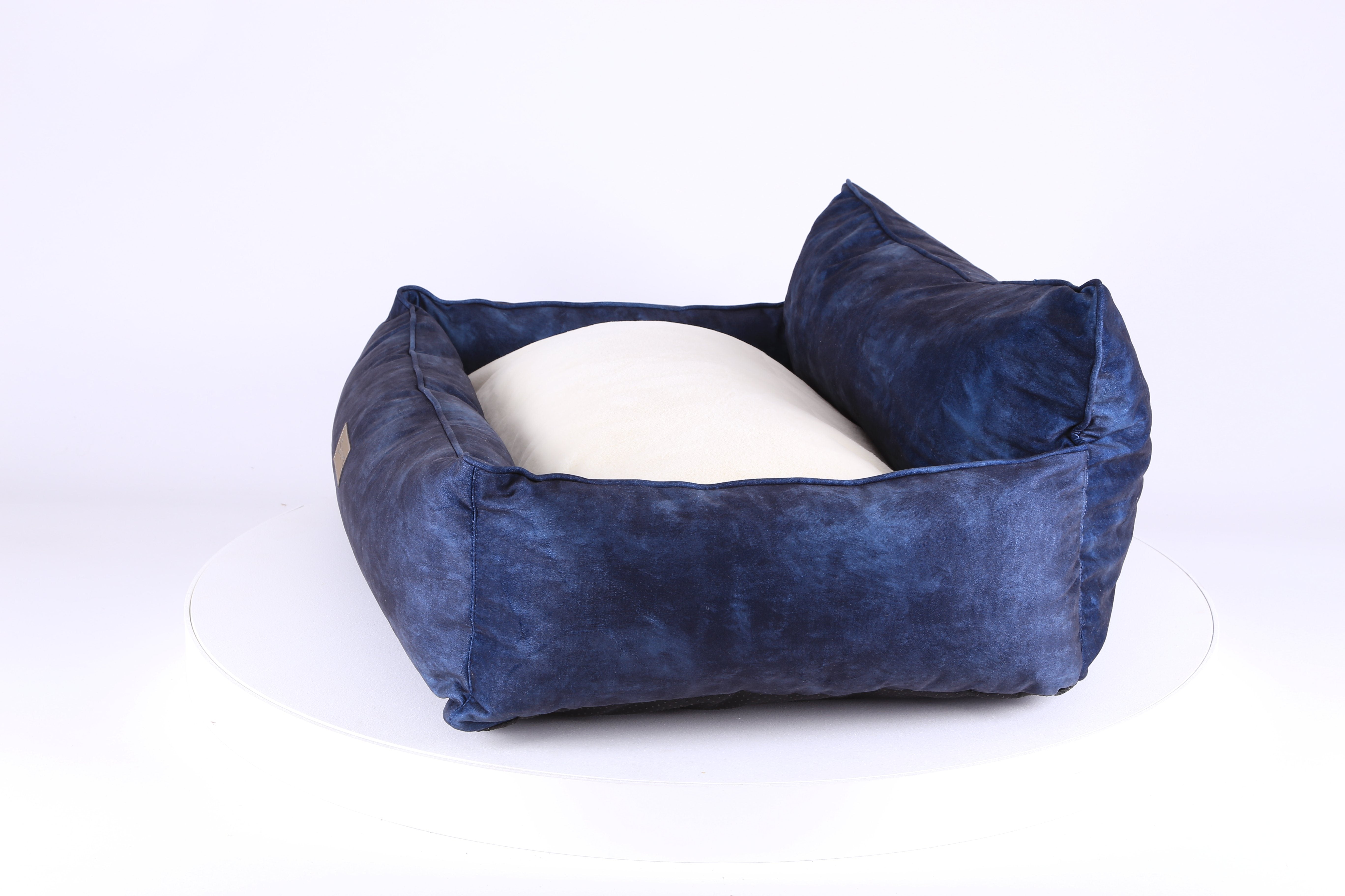 Kensington Box Bed - Navy Dog Bed Scruffs® 