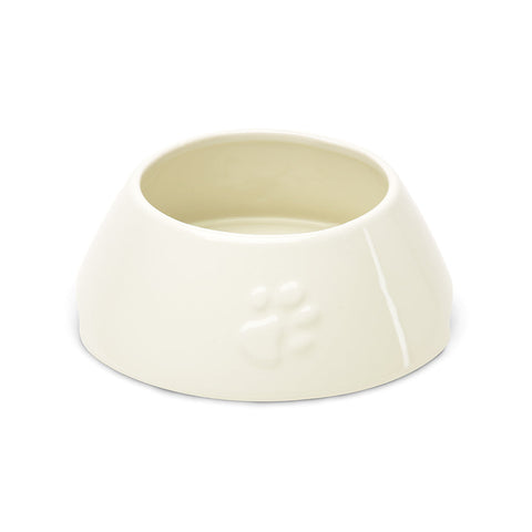 Scruffs Icon Long Eared Dog Food & Water Bowl - Cream Scruffs 