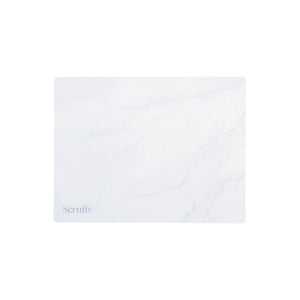 Scruffs 40 x 30cm Pet Placemat - White Marble Print Pet Bowl Mats Scruffs® 