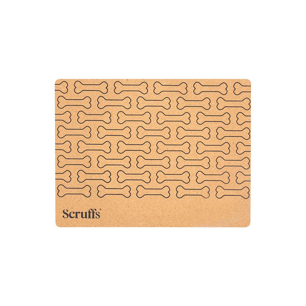 Cork Pet Placemat 40 x 30cm Bone Print