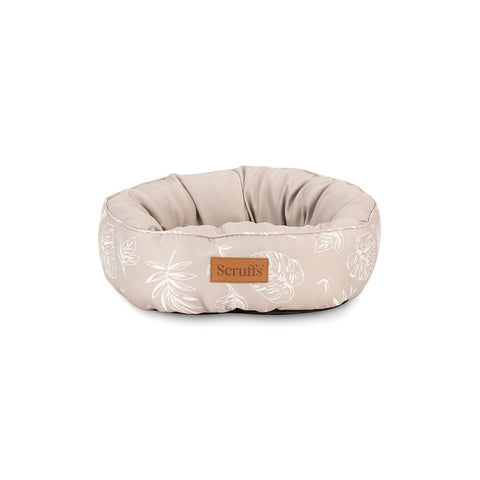 Botanical Ring Bed - Taupe Cat Bed Scruffs® 