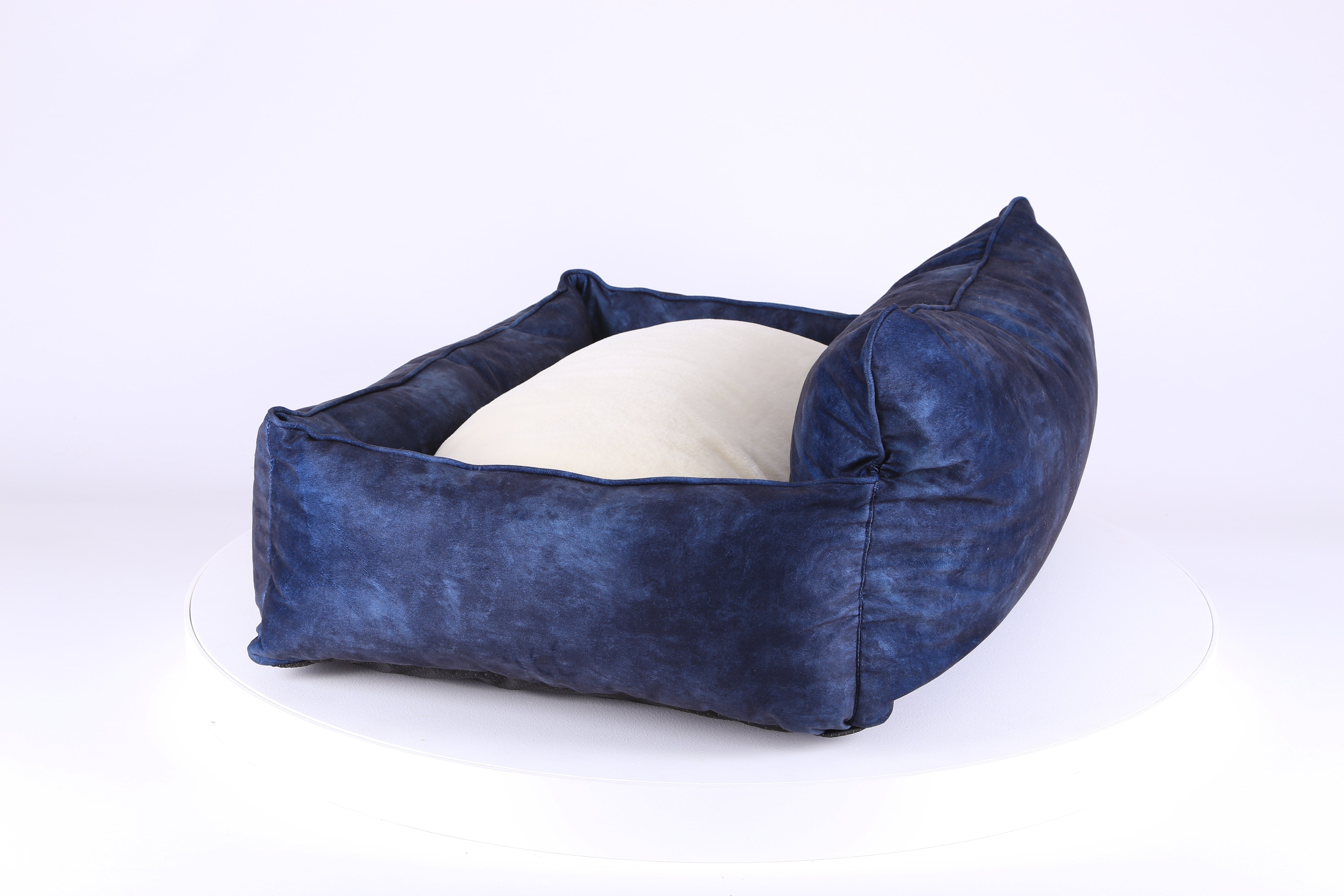 Kensington Box Bed - Navy Dog Bed Scruffs® 