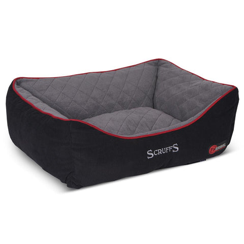 Thermal Box Bed - Black & Grey Dog Bed Scruffs® 