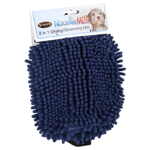 Noodle Dry Mitt - Blue Dog Grooming Scruffs® 