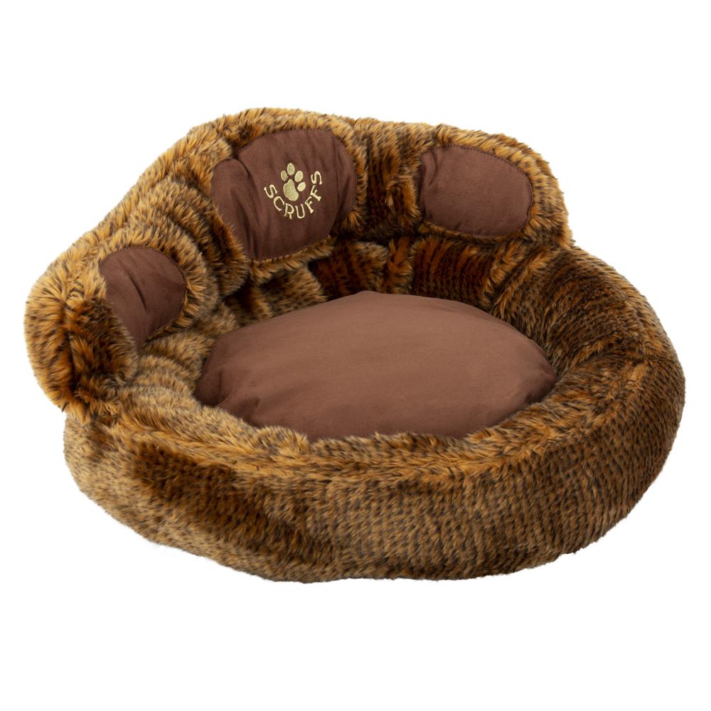 Paw Cat Bed - Brown Bear Cat Bed Scruffs® 