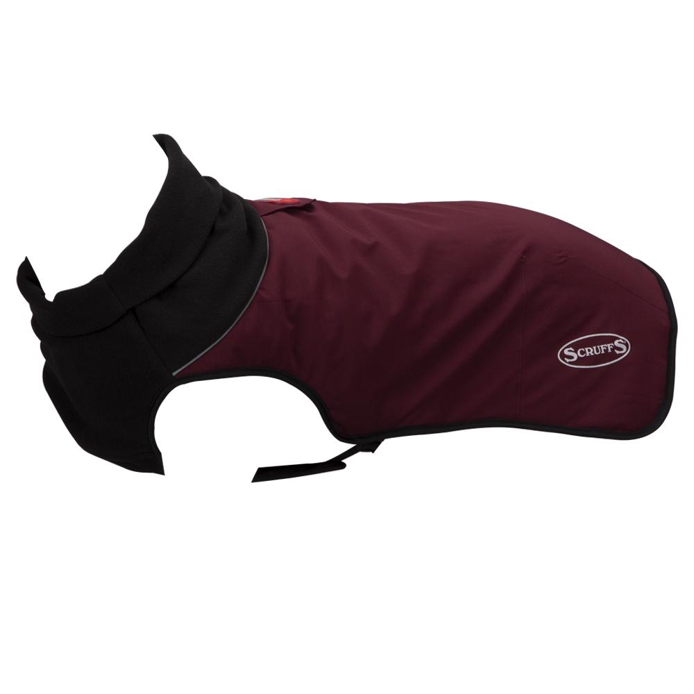 Thermal Self-Heating Dog Coat - Burgundy Dog Jacket Scruffs® 