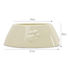 Classic & Icon 2 Piece Long Eared Dog Food & Water Bowl - Cream & Grey Pet Bowls, Feeders & Waterers Scruffs® 