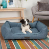 Manhattan Box Bed - Denim Blue Dog Bed Scruffs® 