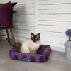 AristoCat Lounger Cat Bed - Plum Cat Bed Scruffs® 