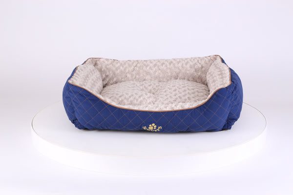 Wilton Box Dog Bed - Blue