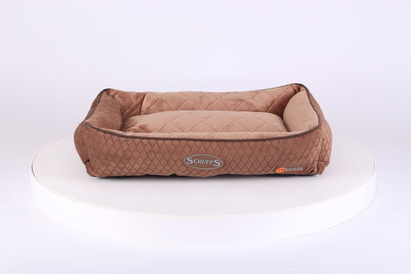 Thermal Lounger Cat Bed - Chocolate Brown
