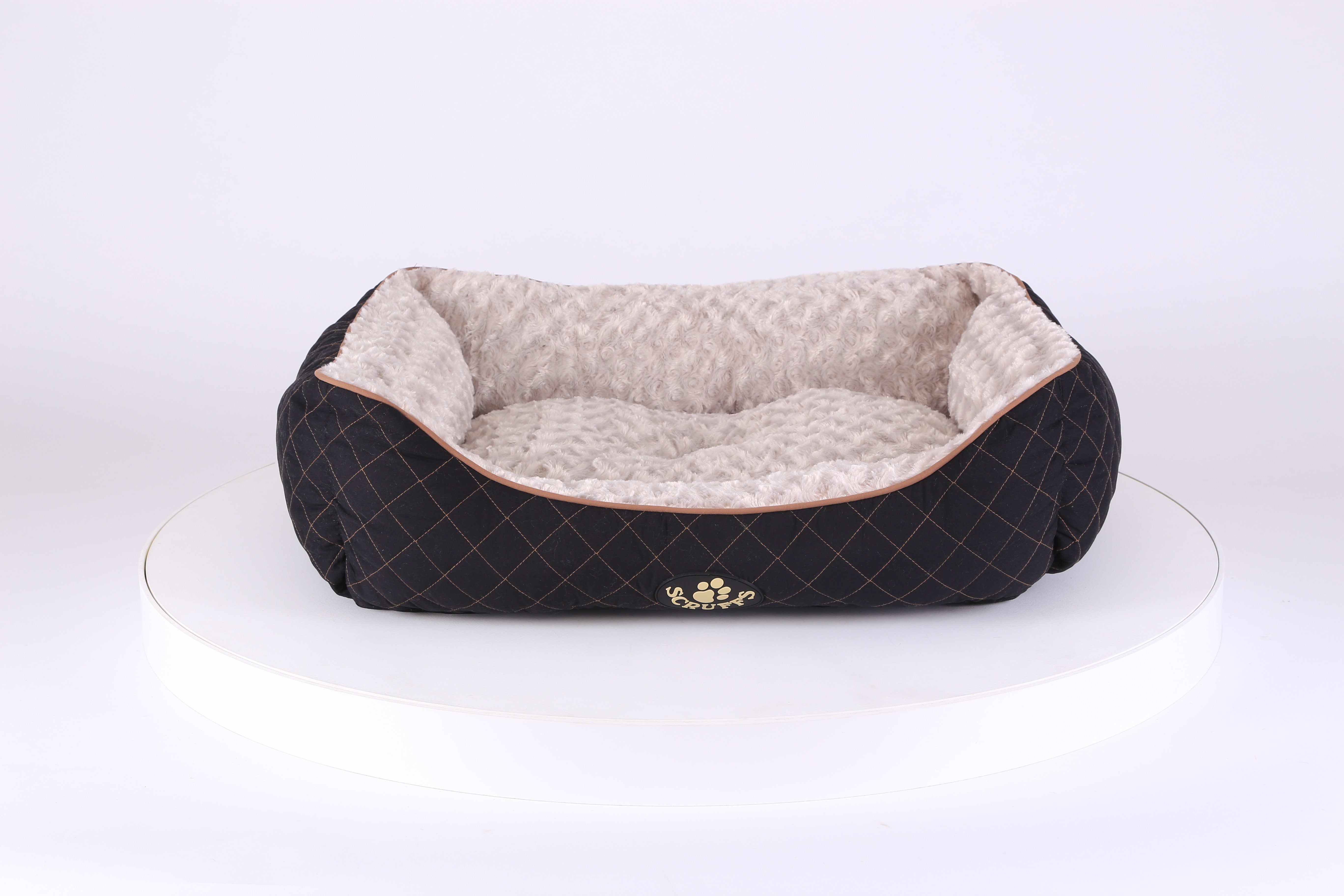 Wilton Box Dog Bed - Black Dog Bed Scruffs® 